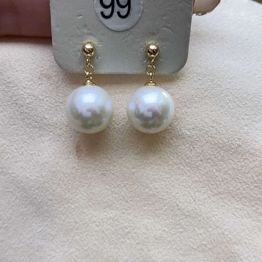 耳饰淡水珍珠银S925镶嵌