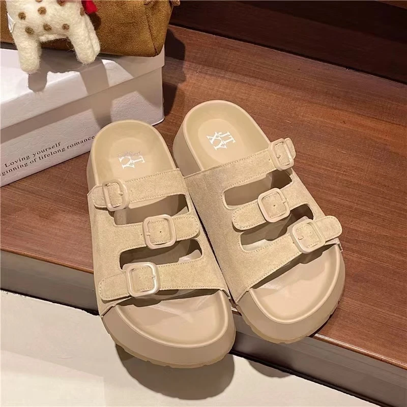 夏款法式拖鞋女新款配裙子仙女风透气拖鞋G803