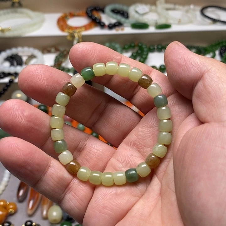 和田玉未镶嵌手链