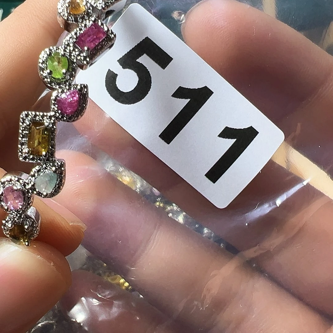 碧玺手镯未镶嵌玫**金