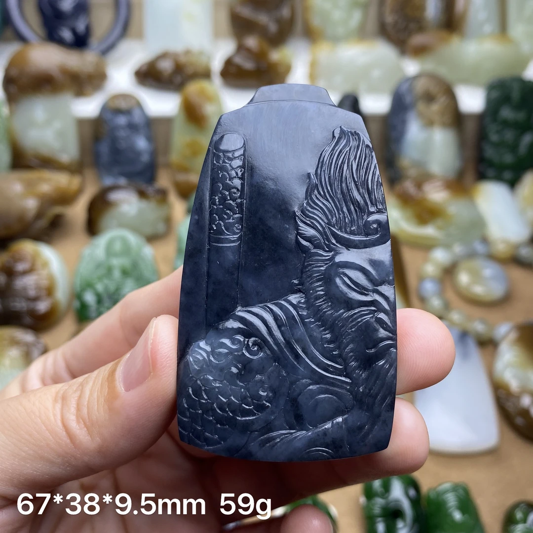 新疆和田玉 青花 大圣归来