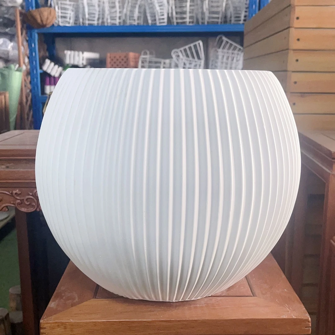 【手工艺品】镁泥花盆高端大气上档次低调奢华有内涵