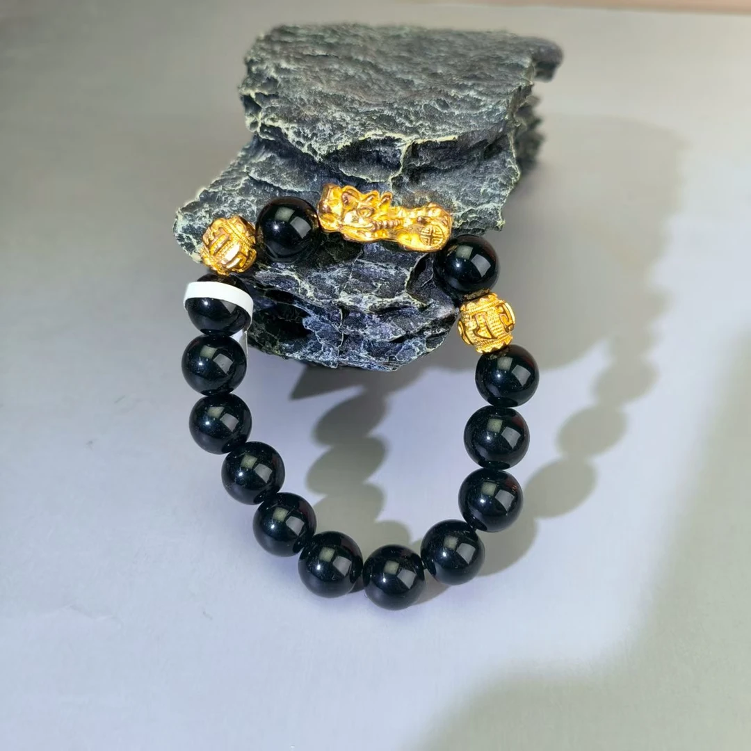 【柒尚阁】黑金貔貅手串