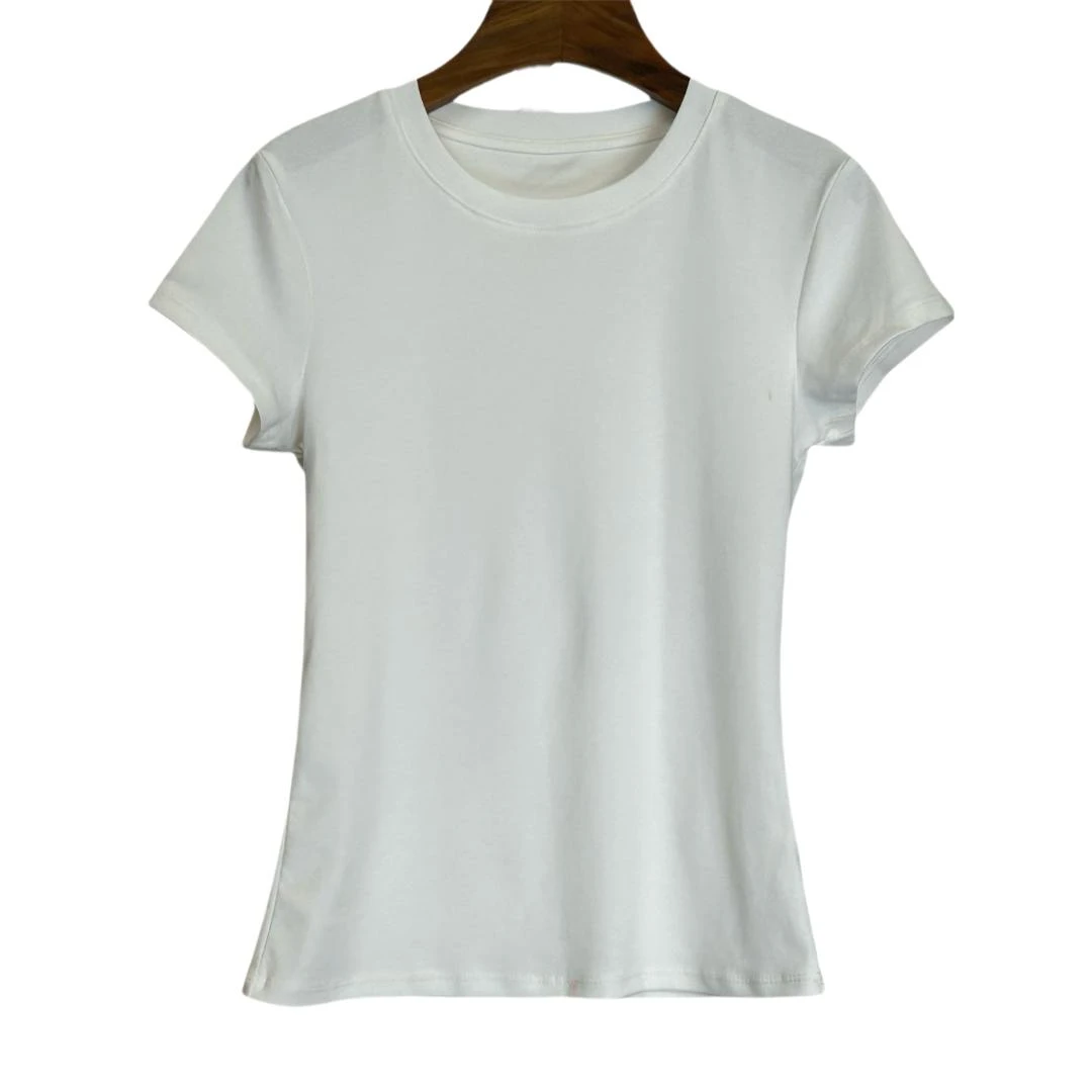 E&N E205CT061短袖T显瘦白色修身时尚休闲夏季百搭打底春夏气质