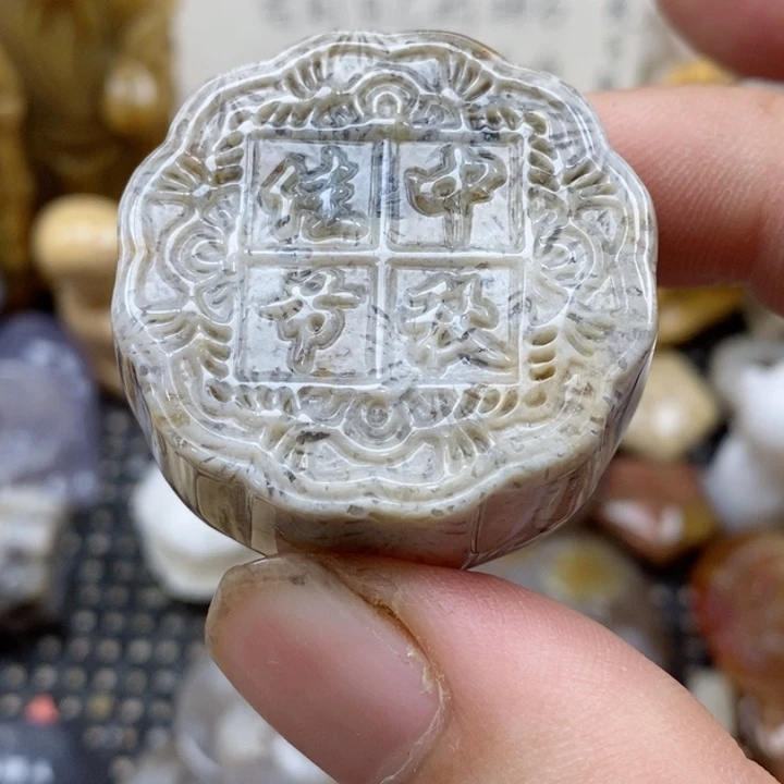 颈饰未镶嵌硅化珊瑚（珊瑚玉）没打孔