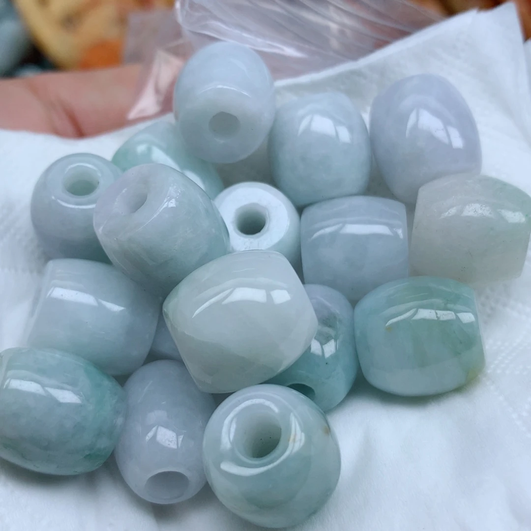 翡翠未镶嵌项链珠子翡翠