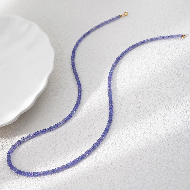 【永恒之爱】坦桑石项链18（天然珠宝多样性发其一）