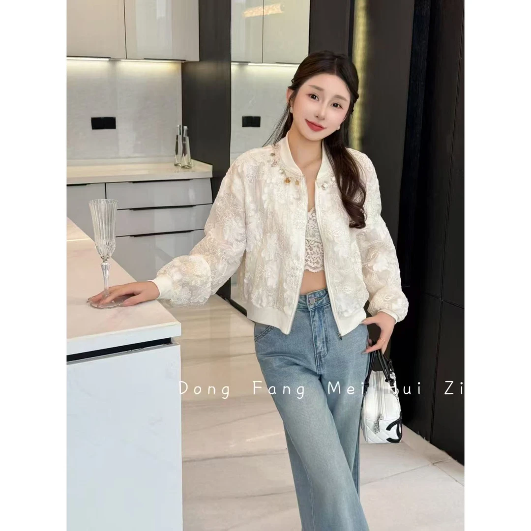 DS51561回味依衣高级感时尚设计师休闲款夹克刺绣外套