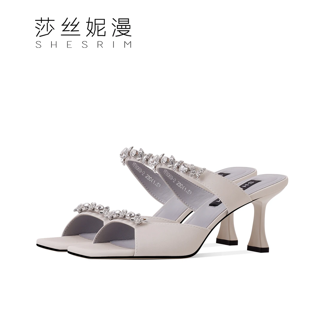 T21-夏季时装秀场凉拖新款女士拖鞋真皮凉拖鞋时尚外穿女士款