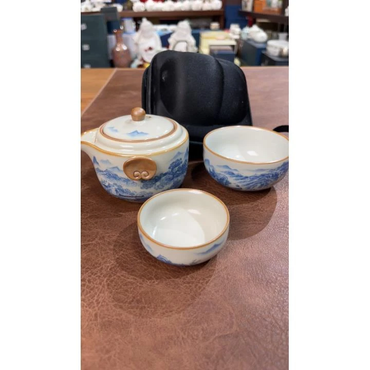 141景德镇一壶二杯旅行茶具