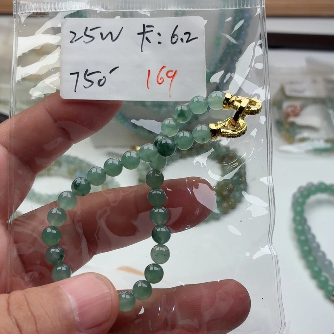 翡翠未镶嵌手链翡翠珠链