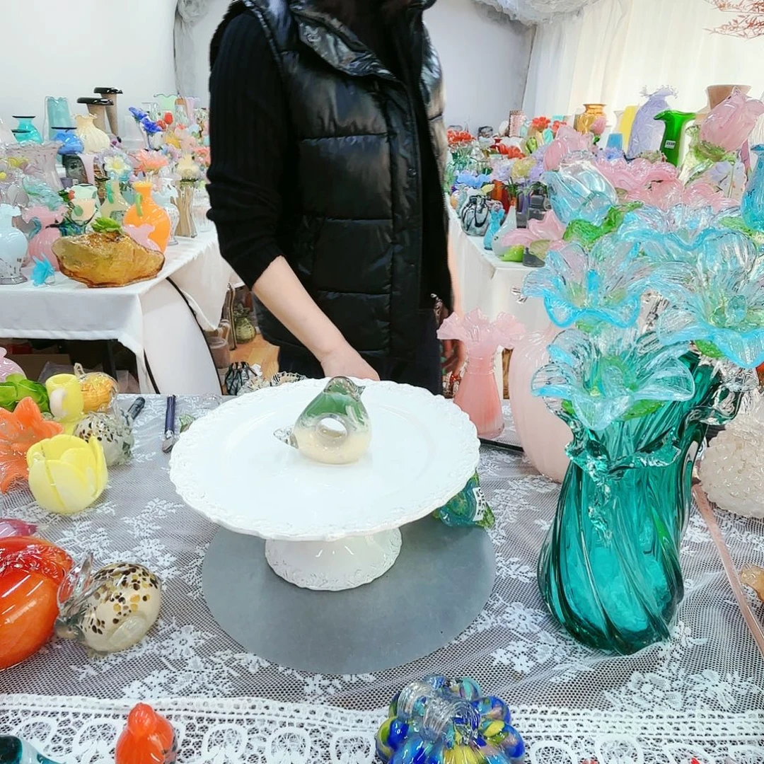 福利不退不换琉璃花瓶艺术品