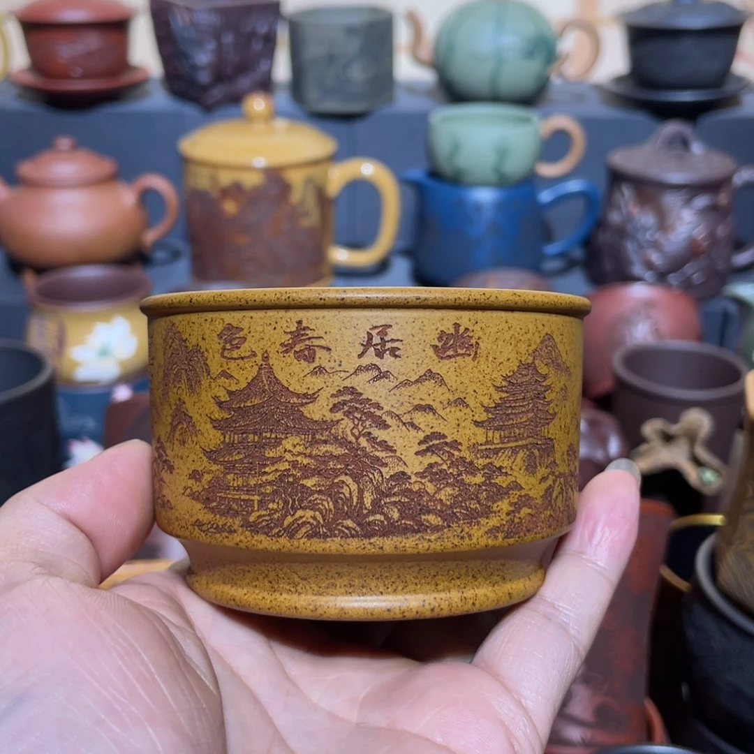 原矿紫砂手工主人杯