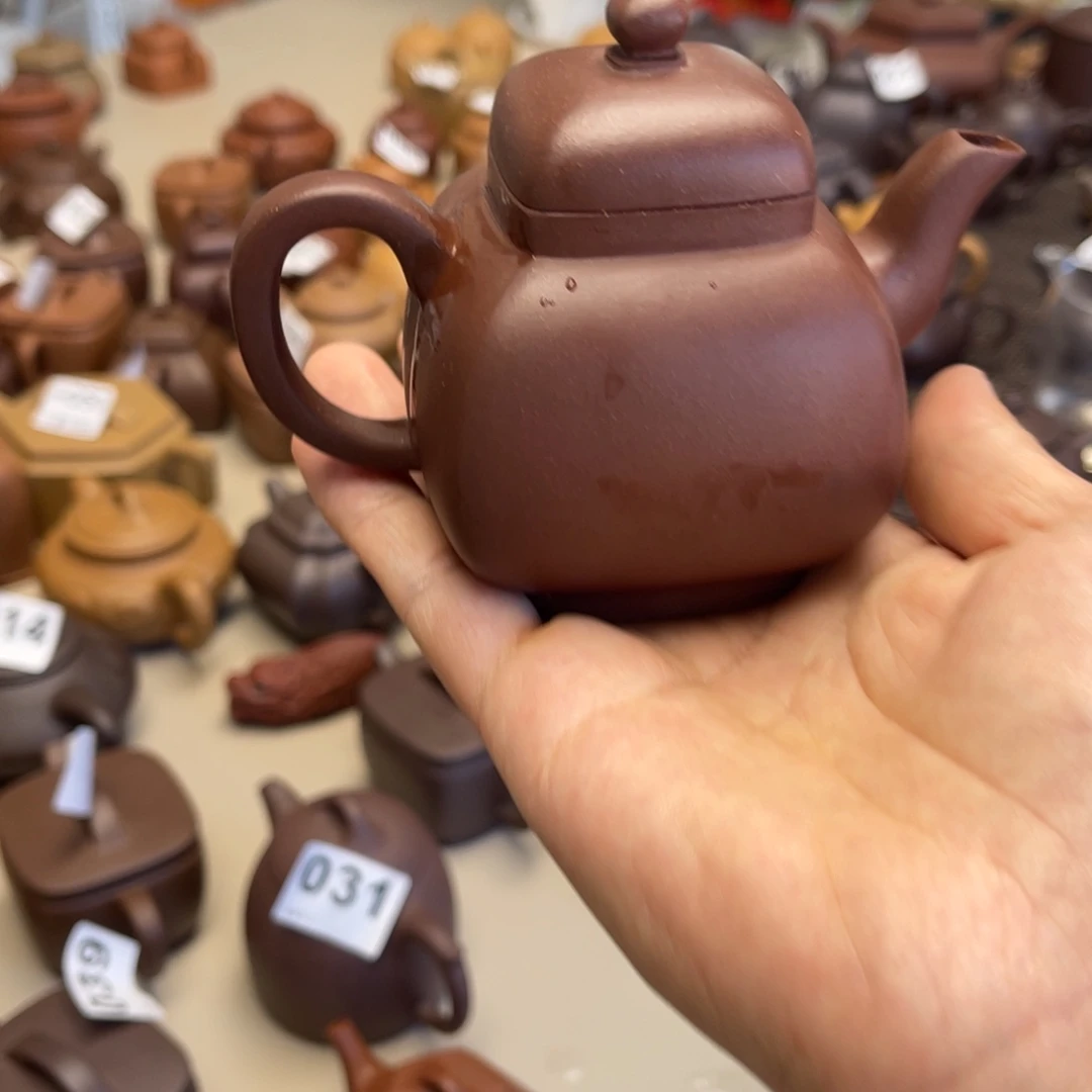 茶壶紫砂微瑕鸣远四方200毫升
