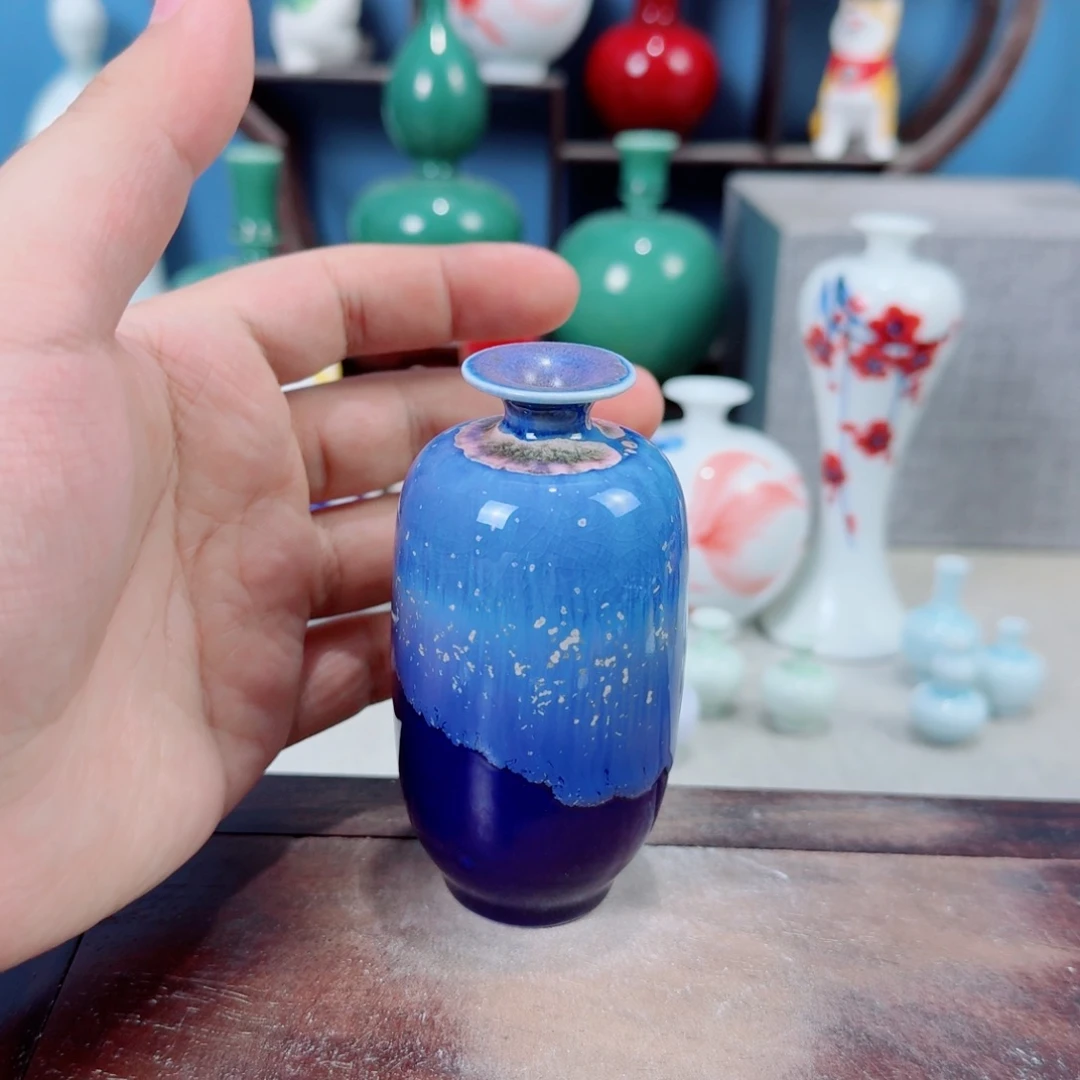 陶瓷手工小花器摆件