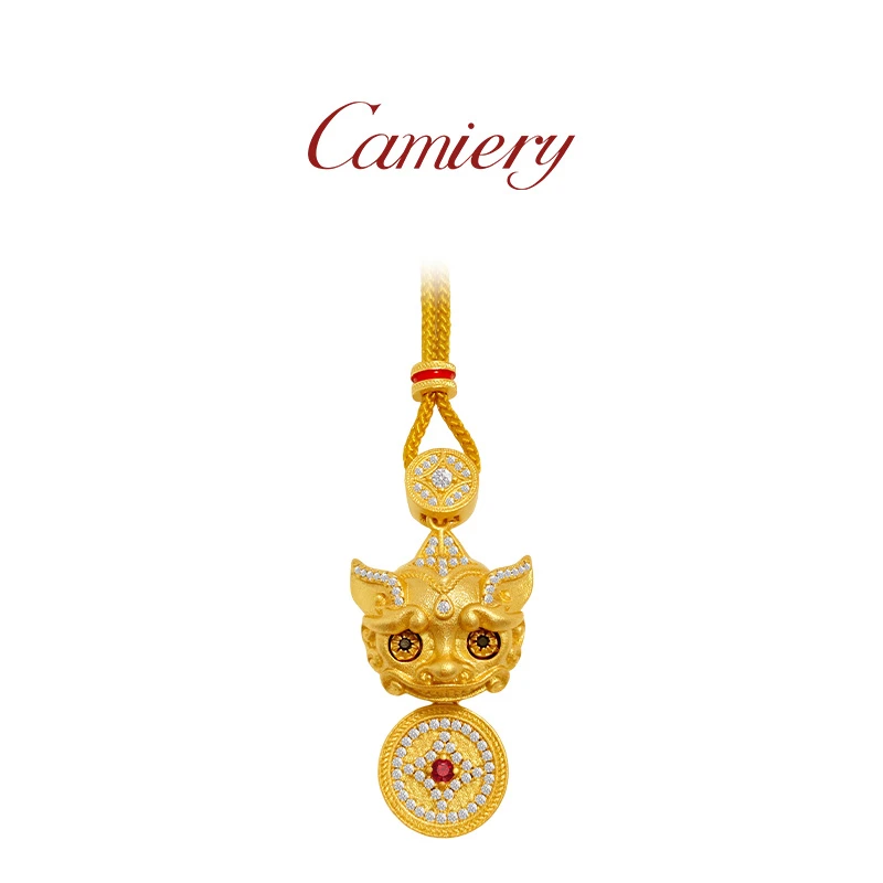 CAMIERY 新中式古法貔貅项链可眨眼