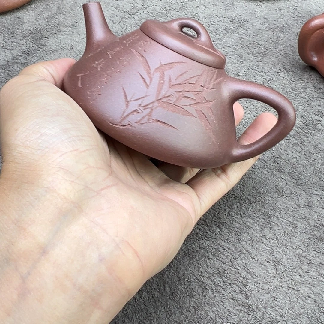 S***r茶壶紫砂底板底槽青子冶