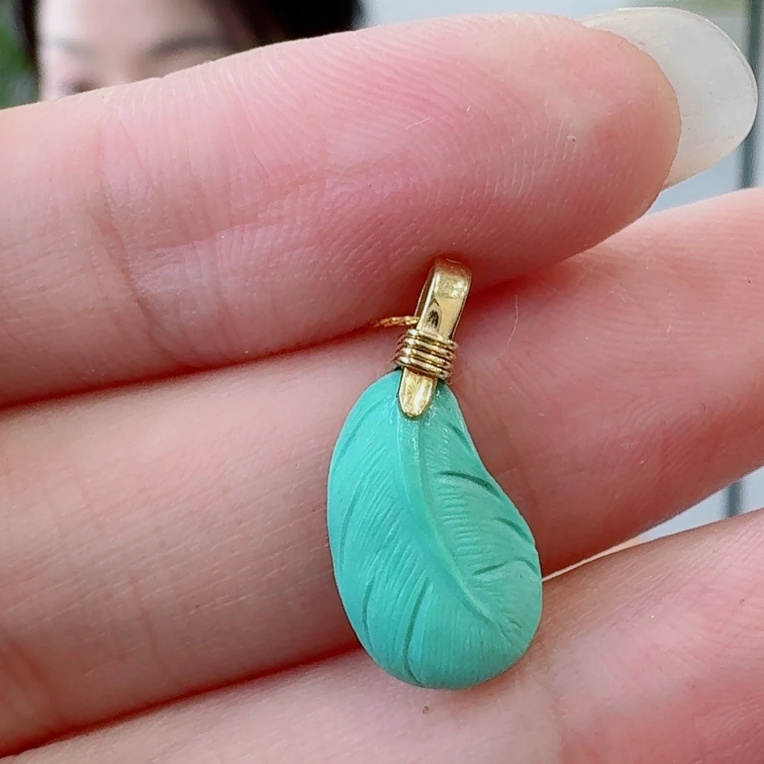 18K金镶嵌绿松石珠宝奇石