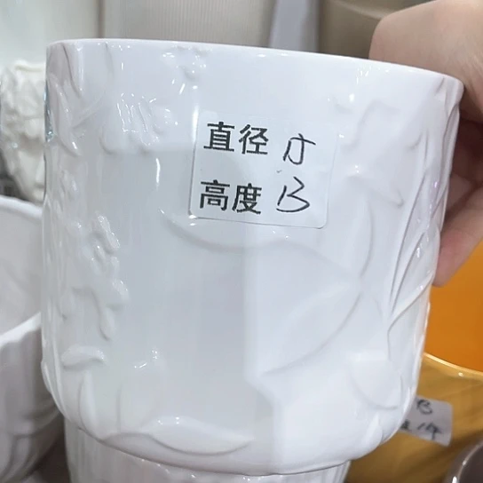 多肉绿植陶瓷花盆9.9包邮，有孔