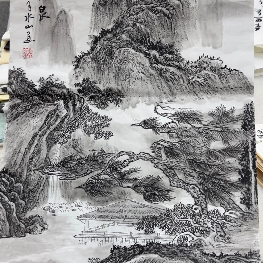 国画纯手绘字画宣纸