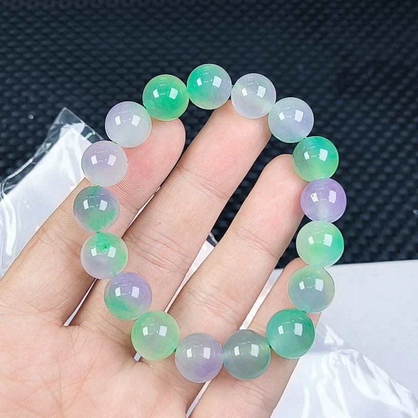 （聚宝严选）A343冰紫绿手串12妈妈款时尚精致精美百搭