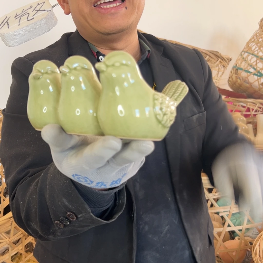 摆件43 号高中温陶瓷工艺瓶（部分微瑕）