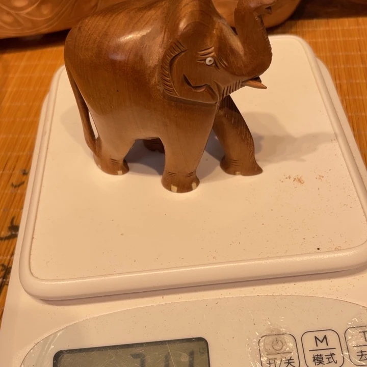 K***h檀香木其他印度老山檀香小象71克