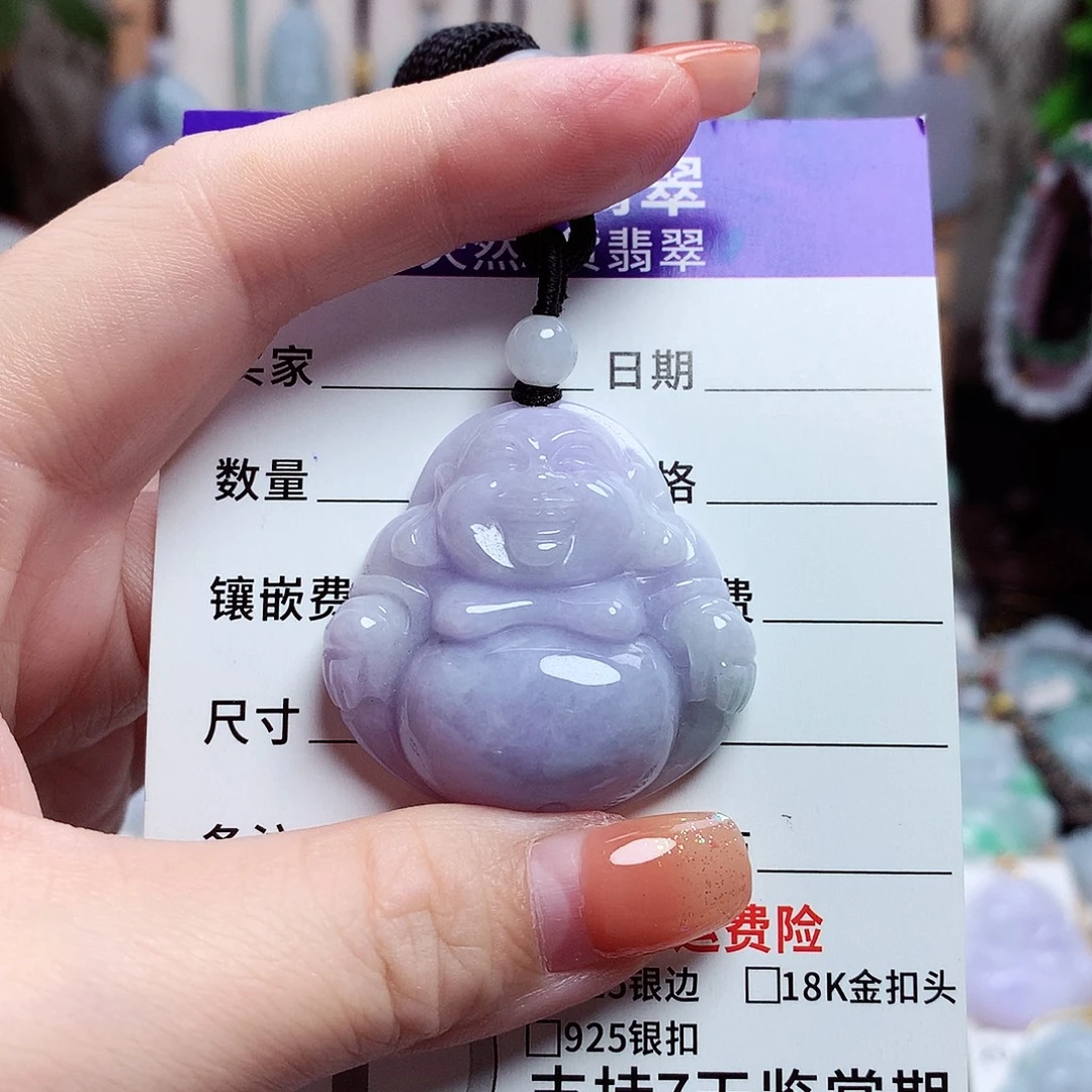 颈饰未镶嵌翡翠佛公17