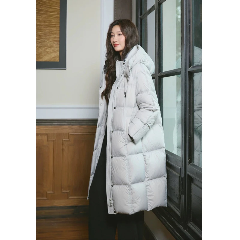 长款棉服女2025潮新款冬装连帽加厚高端气质棉衣棉袄保暖冬季外套