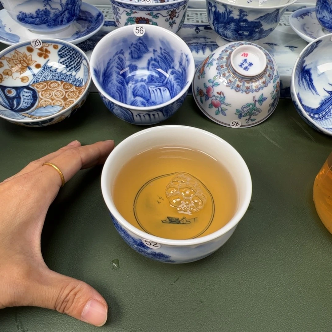 陶瓷景德镇纯手工纯手绘茶具木木52