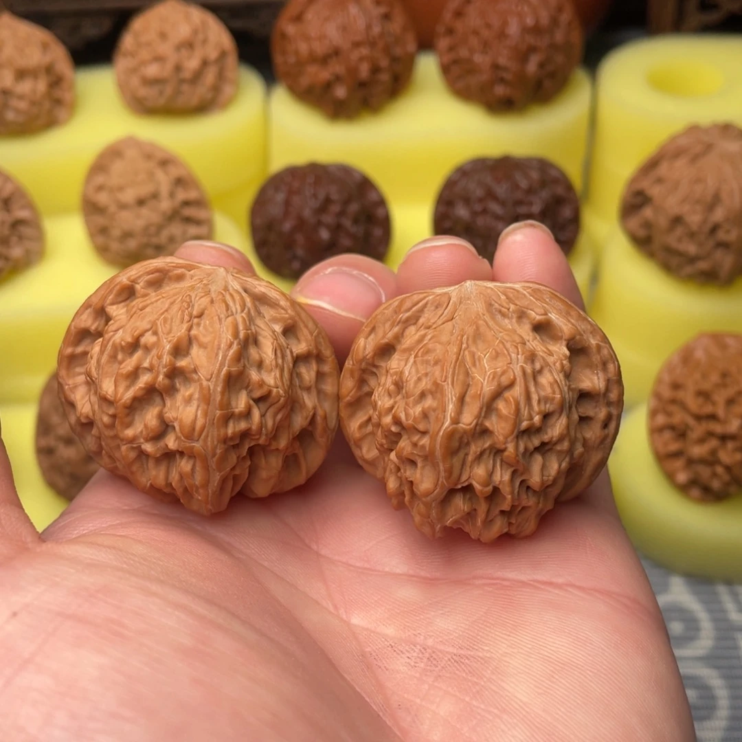 把件文玩核桃40全品磨盘编号166