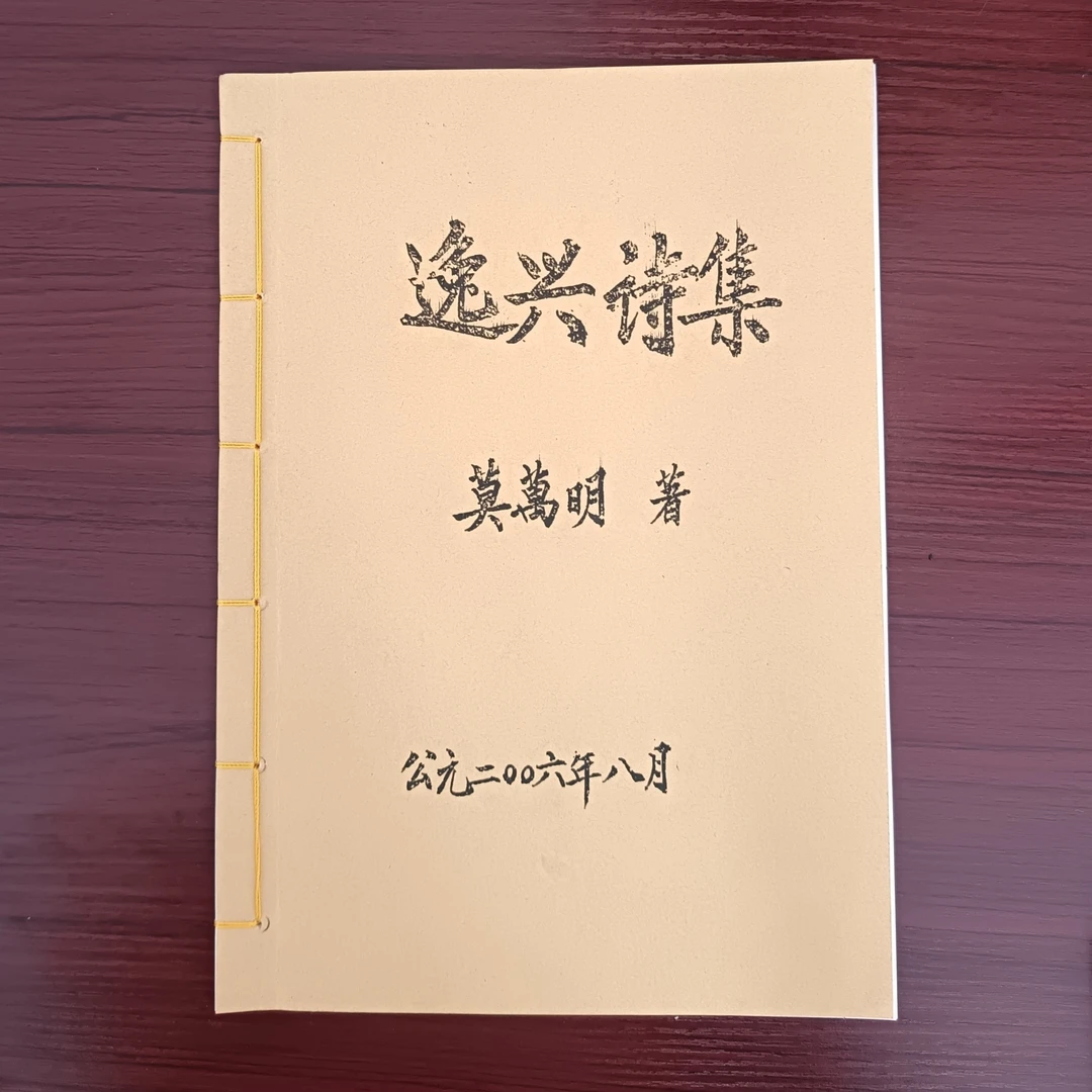 手写逸兴诗集.现代自创诗集.诗集珍藏版