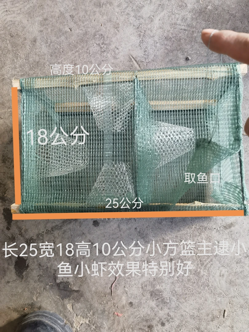 逮河虾小鱼方篮拍一发4个