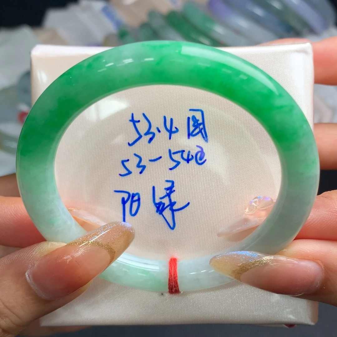 未镶嵌手镯翡翠8号半山水
