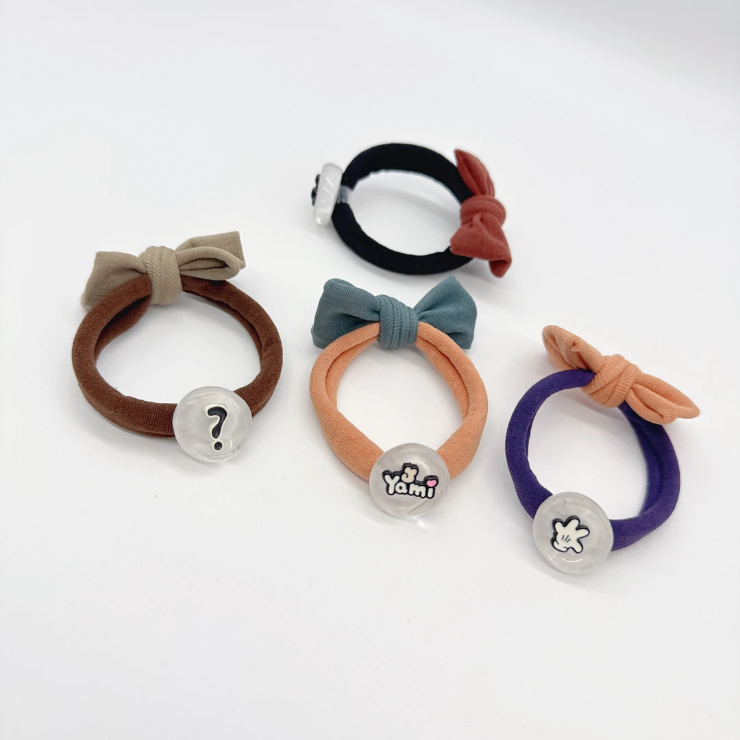 Mi33 布艺蝴蝶结卡通图案发绳组合 Q05066Q18