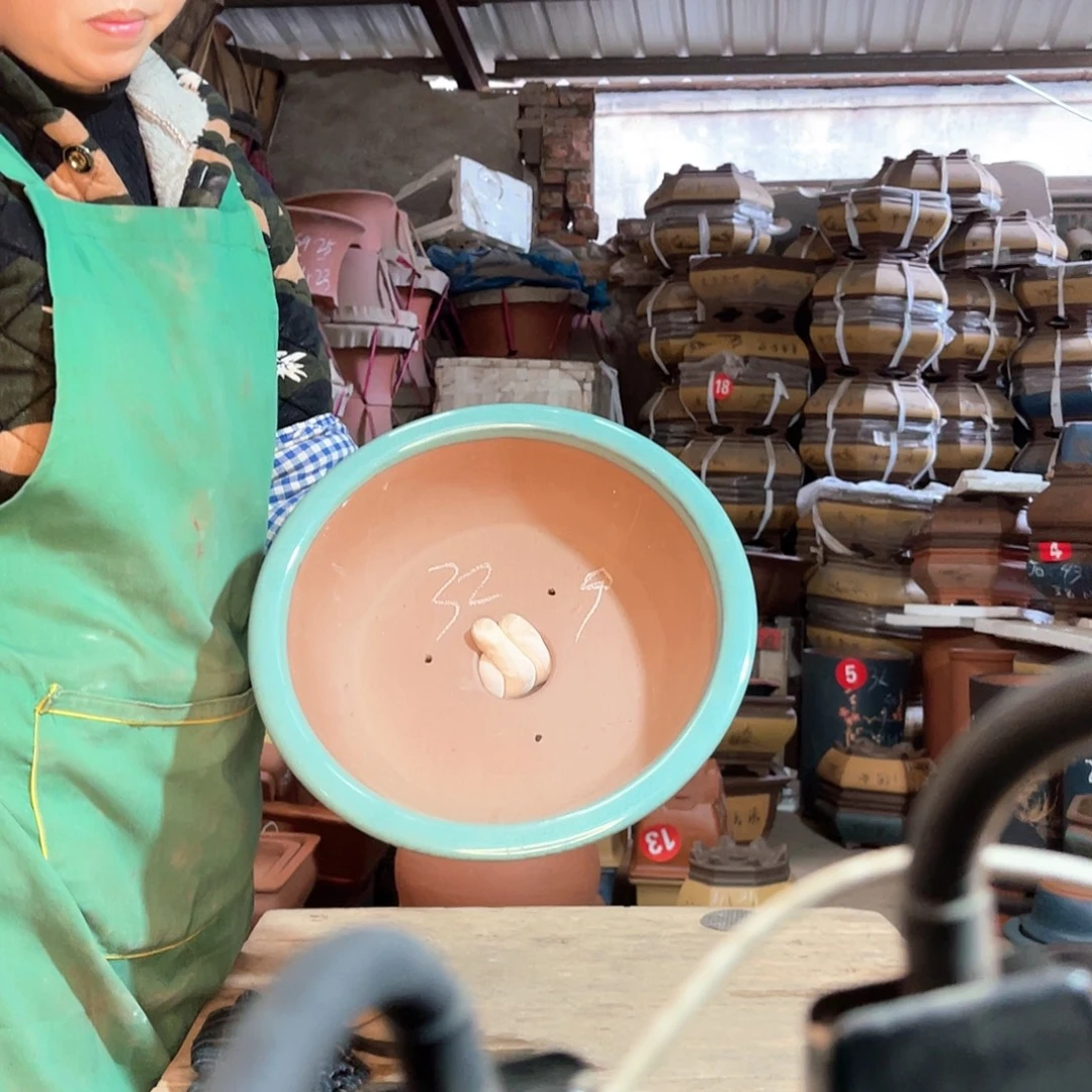 紫砂花盆碗盆一个