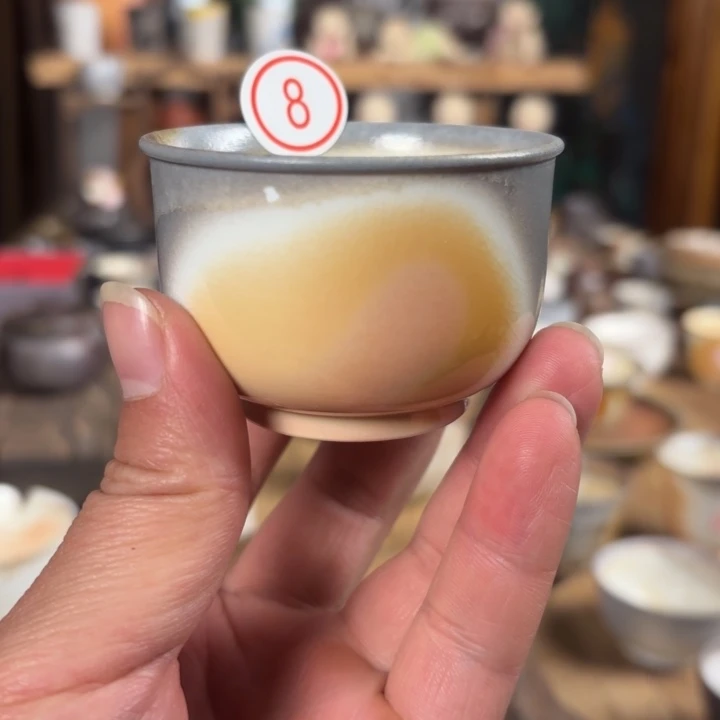 杯【瓷与故事】柴烧主人杯 微瑕慎拍