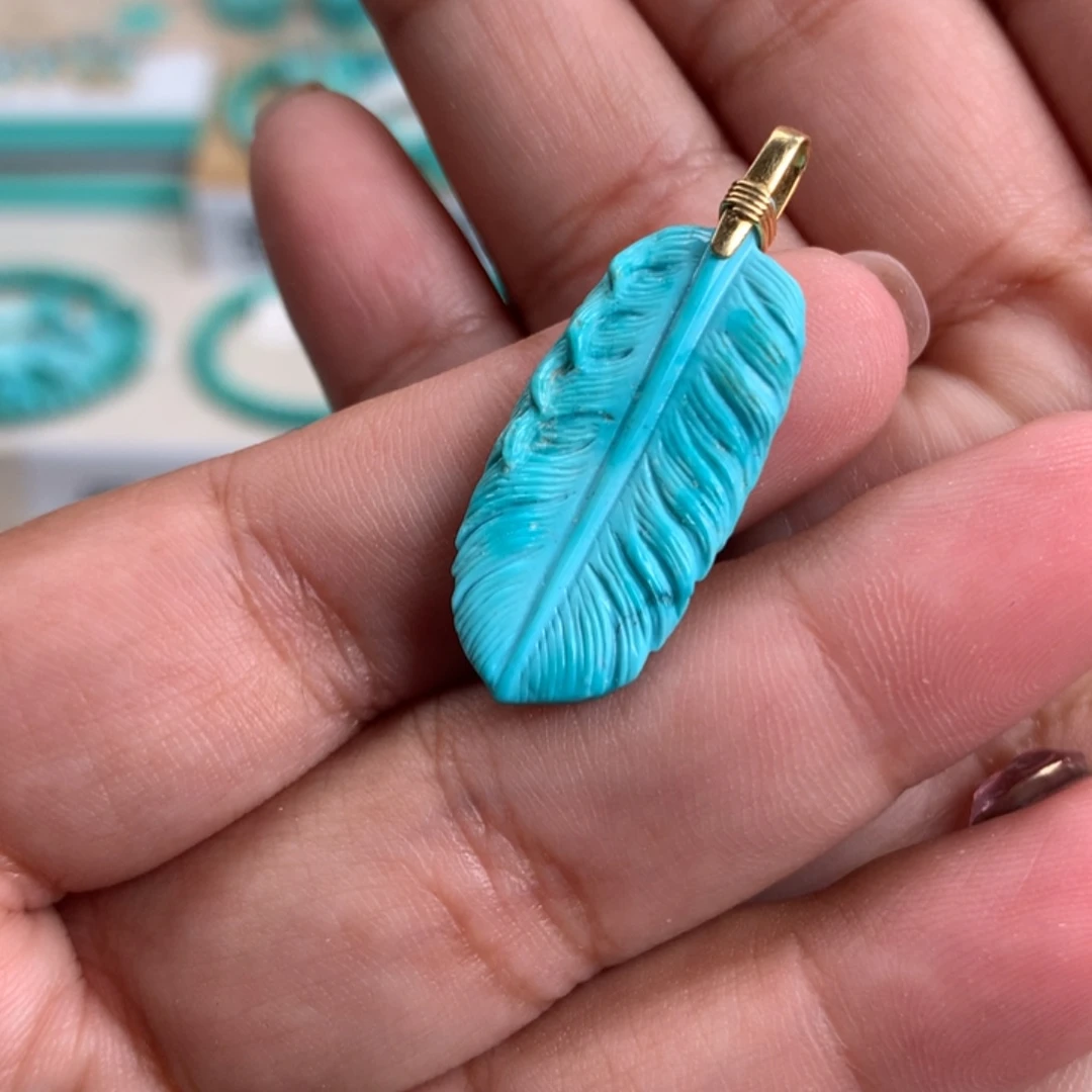 绿松石未镶嵌雕刻