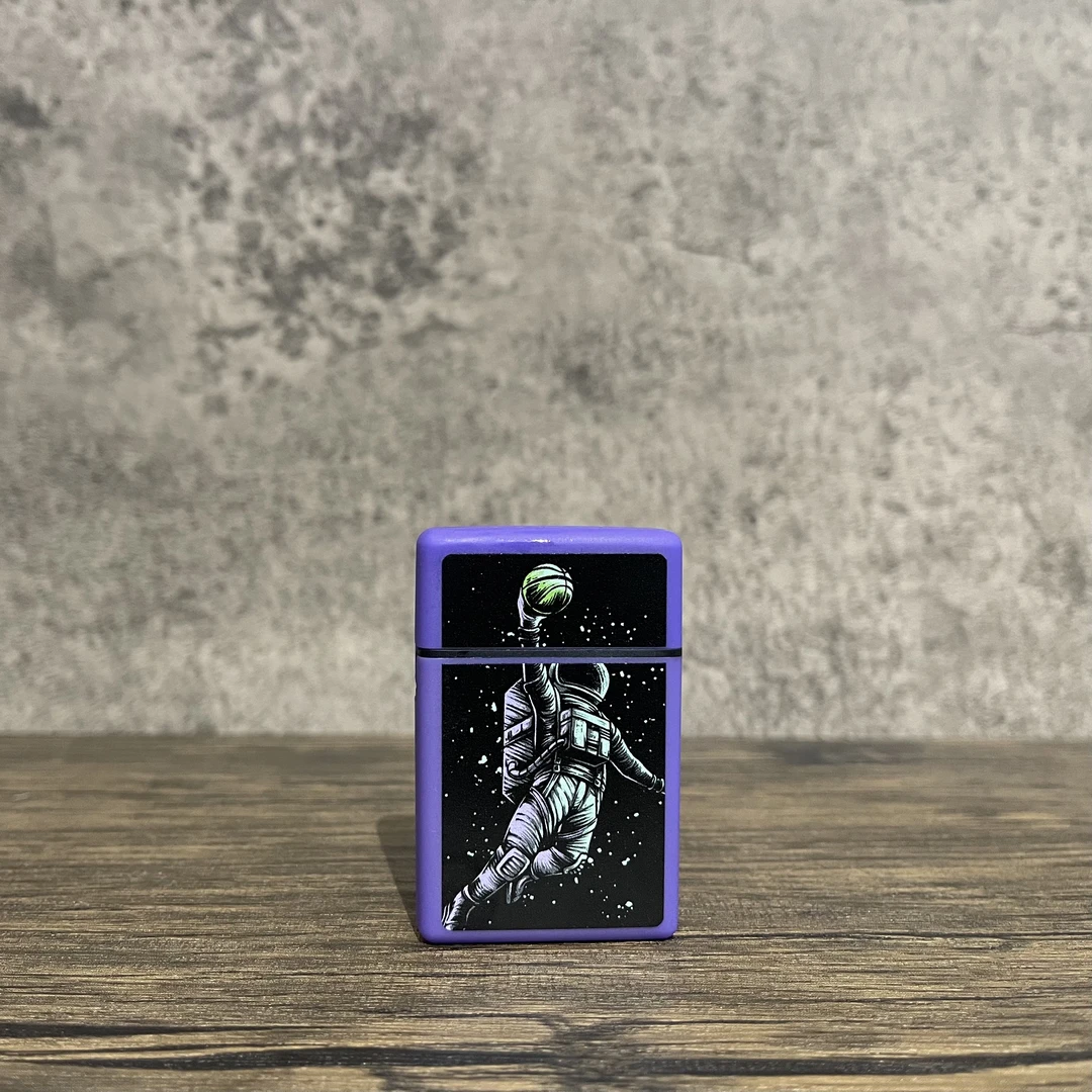 潮玩【火柴盒-1】趣味设计高温蓝焰直冲防风防水充气英伽打火机