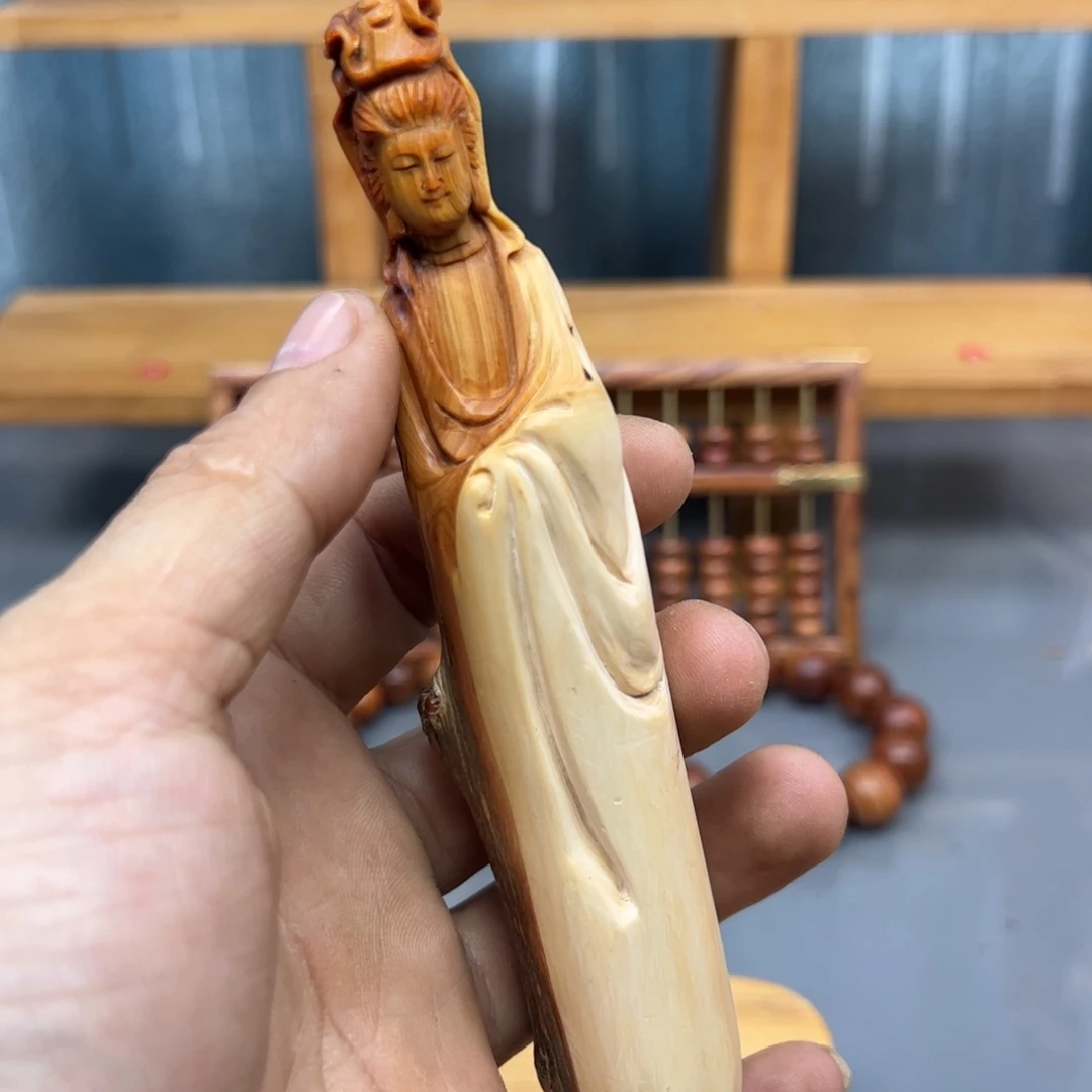 旧***》木崖柏木摆件手把件