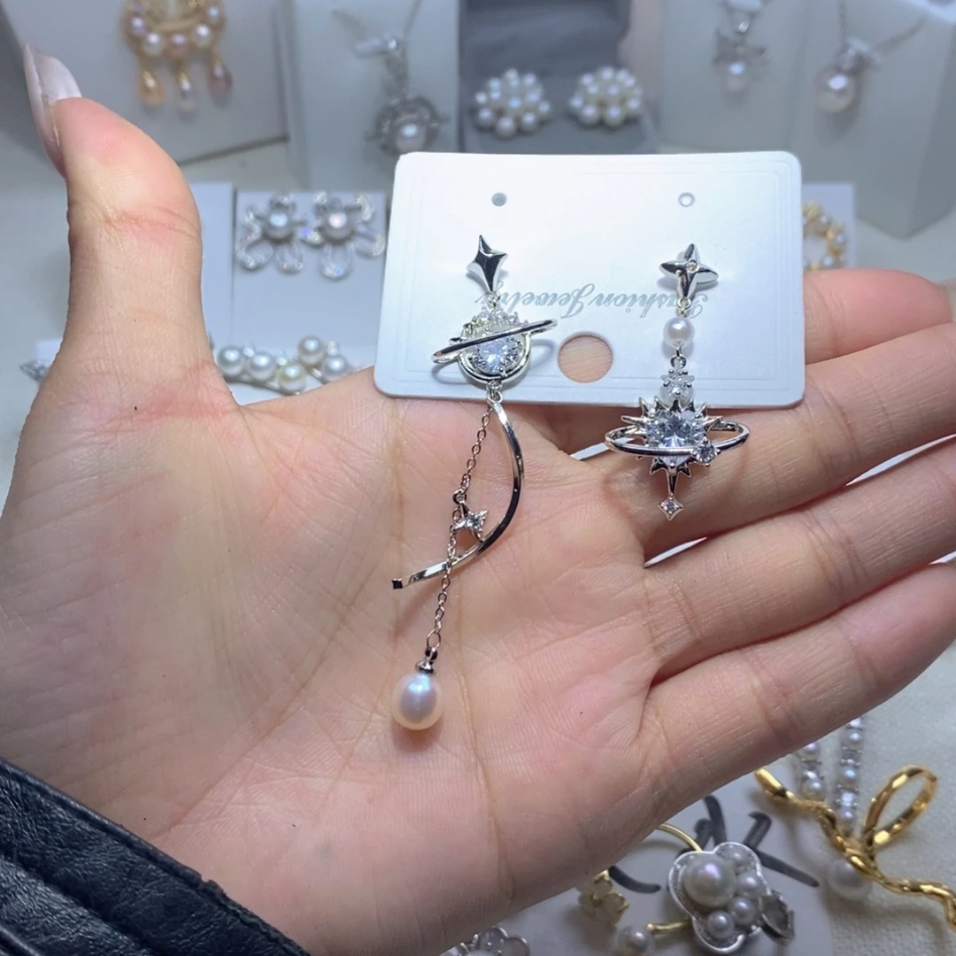 耳饰未镶嵌淡水珍珠