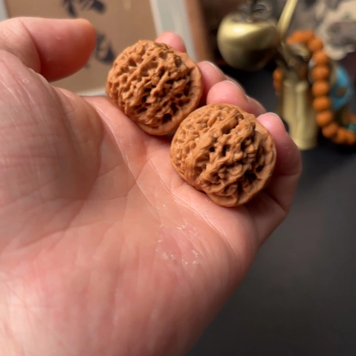 禾***禾文玩核桃吊坠秦闷34 秦岭闷尖狮子头