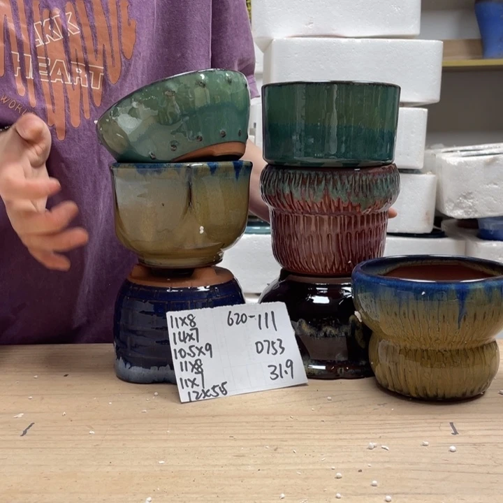 紫砂花盆多肉陶土花盆微瑕111