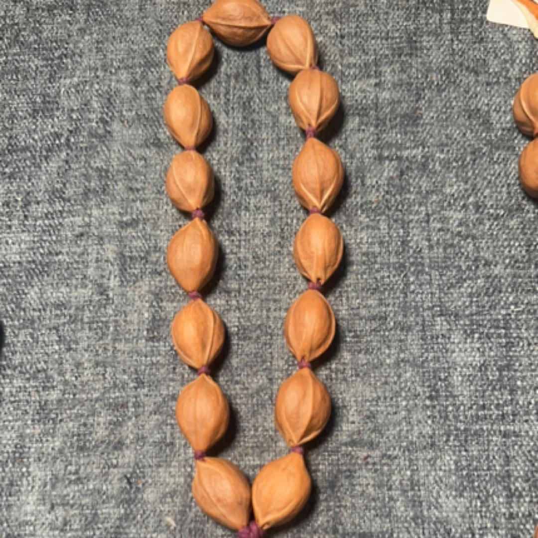 1826梅林铁三花橄榄素核原皮手持×15颗