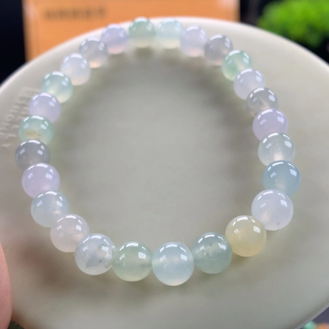 翡翠未镶嵌手链卡7