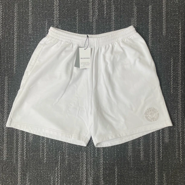 全新未使用 Balenciaga/巴黎世家 纯色Loog图案休闲短裤/尺码M