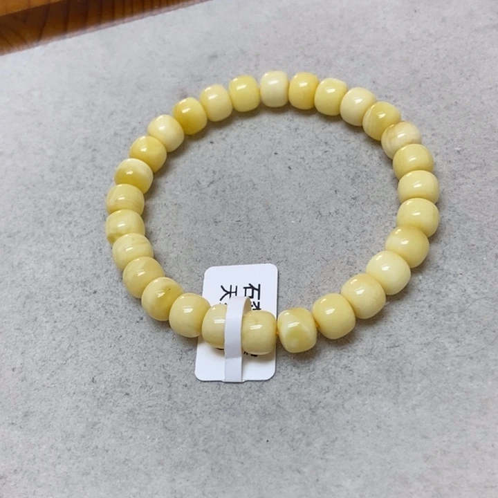 蜜蜡未镶嵌裸石手串