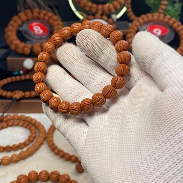 桃核吊坠禅*秦岭龙纹桃核