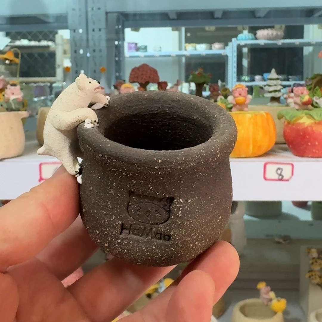 厂家直销手工花盆摆件