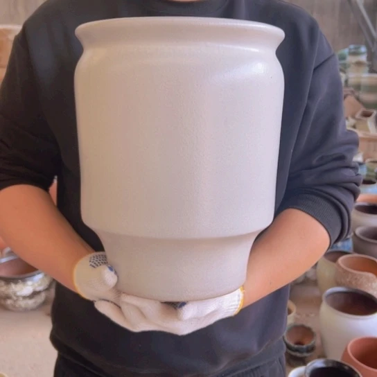 紫砂花盆高31口24—————